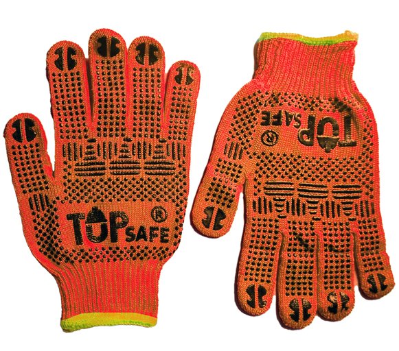 Guantes Comfort Rain Green & Orange
