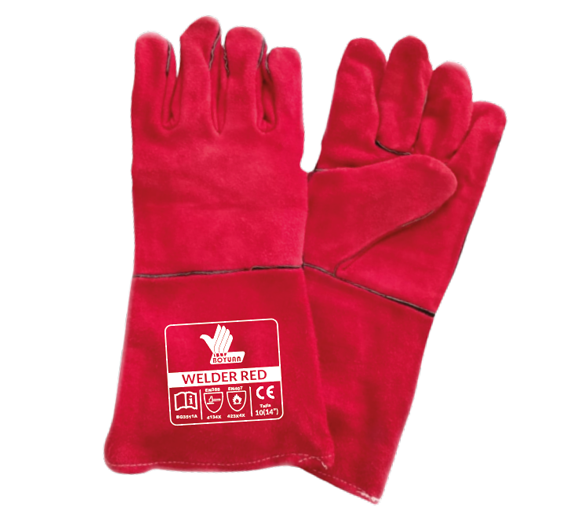 Guantes Welder Red