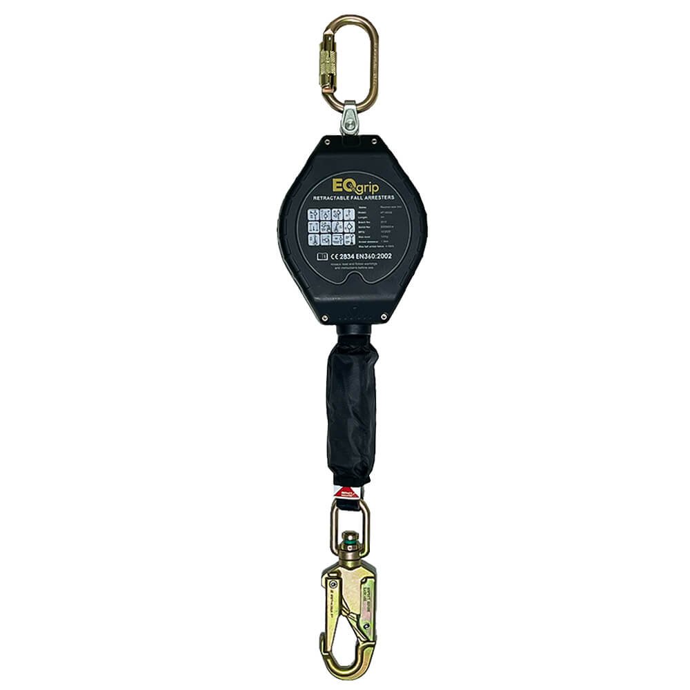 Línea de vida autoretráctil de cinta EQgrip Reverso Tape 3 – 6 mt