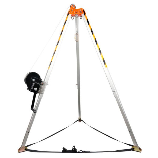 Trípode de rescate con winche EQgrip Top Gun 30 m